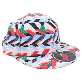 Cappello Cap Airline CC in Tweed tessuto Chanel Rosso Bianco Blu Multicolore