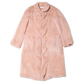 Escada Pink Mink Pelzmantel, Größe 38 Pink
