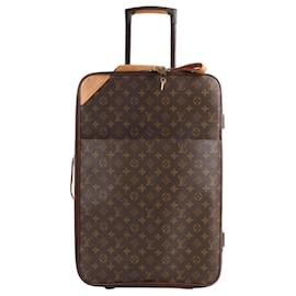 Louis Vuitton-Louis Vuitton Monogram Suitcase Pegase 55 Travel Bag M23294-Brown