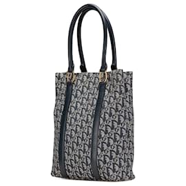 Dior-Dior Blue Diorissimo Trotter Canvas Tote-Blue