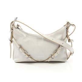 Givenchy-Givenchy Gray Leather Shoulder Bag-Brown