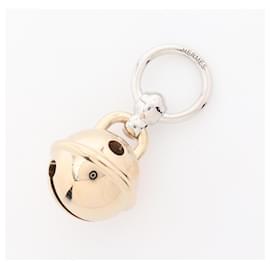 Hermès-Anneau de foulard Twilly Bell d'Hermès-Argenté,Doré