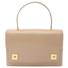 Hermès Bolsa de mão Hermes Piano em couro de bezerro bege Bege