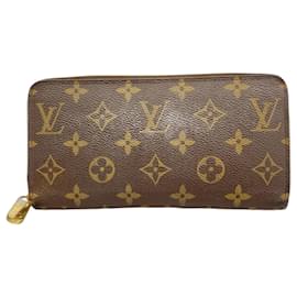 Louis Vuitton-Louis Vuitton Long Wallet Monogram Zippy M41895-Brown,Fuschia