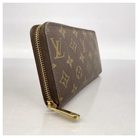 Louis Vuitton-Louis Vuitton Long Wallet Monogram Zippy M41895-Brown,Fuschia