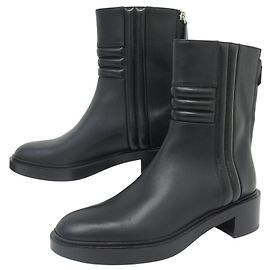 Hermès SAPATOS HERMES BOTINAS HARPER H232030Z 37.5 EM COURO PRETO Preto