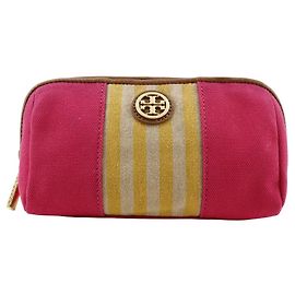 Autre Marque Pochete de lona com logo Tory Burch rosa Rosa