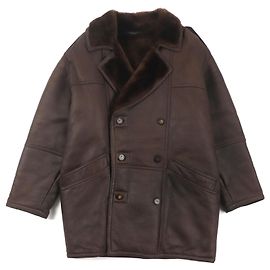 Autre Marque Abrigo de shearling Nazareno Gabrielli Marrón Oscuro Marrón oscuro