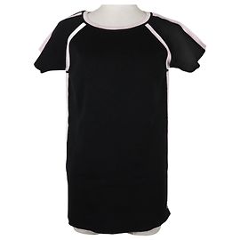 Camicia in cotone a maniche corte Chanel Nero Rosa