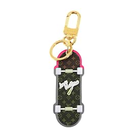 Louis Vuitton-Louis Vuitton Monogram Portocle LV Skateboard Bag Charm Keychain-Brown