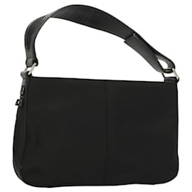 Givenchy-GIVENCHY Hand Bag Nylon Black Silver Auth bs26911-Black,Silvery