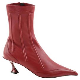 Thierry Mugler Botas de cuero burdeos Burdeos