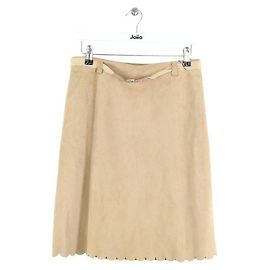 Louis Vuitton Camel suede mini skirt Camel