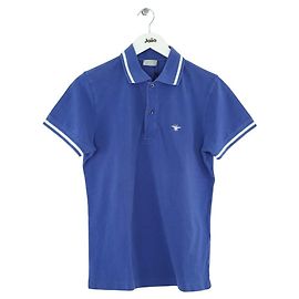 Dior Polo de algodón azul Azul