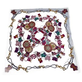 Céline Cachecol floral vintage Celine Multicor