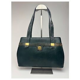 Sac en cuir vintage Givenchy 4G vert Vert