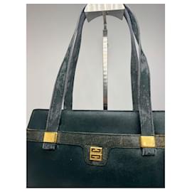 Givenchy-Vintage Givenchy Leather 4G bag green-Green