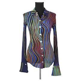Thierry Mugler Camicia multicolore Multicolore