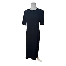 Givenchy-Vintage Givenchy wool Dress black m/L-Black
