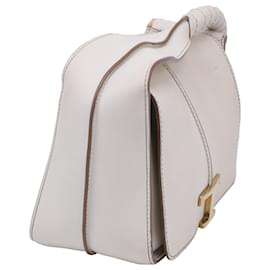 Tod's-Tod's Mini timeless Top Handle Bag in White Leather-White,Cream