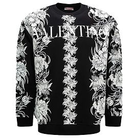 Valentino Garavani Sudadera Valentino Flowers Daisyland Negro