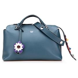 Fendi-Fendi By The Way Leather 2way Bag-Blue