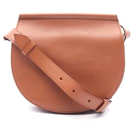 Givenchy-Givenchy Infinity Mini Saddle Leather Shoulder Bag-Brown