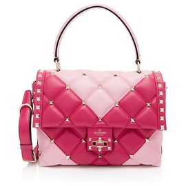 Valentino Garavani Valentino Nappa-Leder Candystud Medium Handtasche Pink