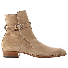 Botas Jodhpur Wyatt da Saint Laurent Marrom Bege
