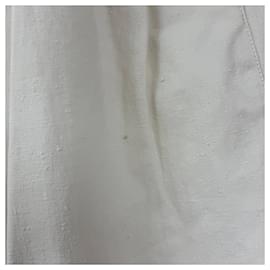 Gucci-Gucci Pleated Trousers in Ivory Cotton-White,Cream