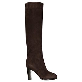 Botas de cuero Sergio Rossi Castaño