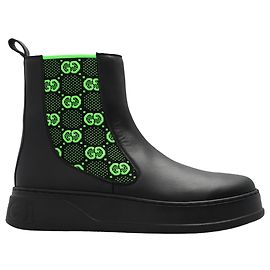 Gucci GG Leather Boots Black