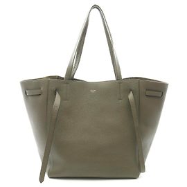 Céline Sac cabas Phantom en cuir Celine petit modèle Vert