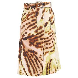 Falda midi con cinturón Sheraz en algodón multicolor de Dries Van Noten Otro Impresión de pitón