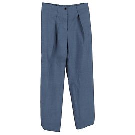 Calças de perna larga Acne Studios em lã azul Azul