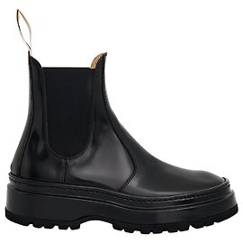 Botas de cuero Pavane de Jacquemus Negro