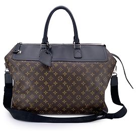 Louis Vuitton Monogramm Macassar Neo Greenwich Reisetasche Braun