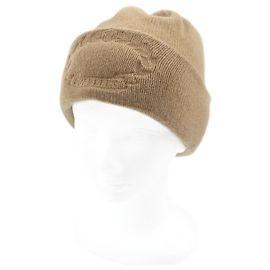 Gorro de cashmere com logo Burberry marrom Marrom