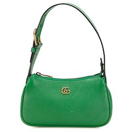 Bolso de hombro Aphrodite mini de cuero verde Gucci Verde