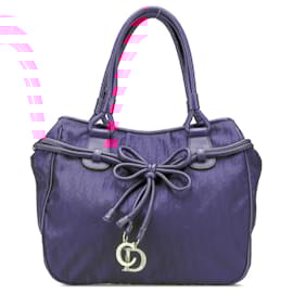 Dior-Dior Pink Diorissimo Trotter Canvas Bow Tote-Pink,Other