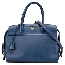 Bolsa de couro 2 em 1 Prada Esplanade Azul