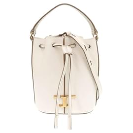 Tod's-Tod's Timeless Leather White Handbag-White
