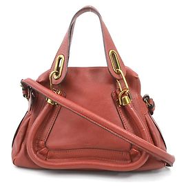 Chloé Red Leather Handbag Red