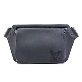 Borsa a tracolla in pelle nera Louis Vuitton Nero