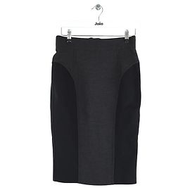Burberry Falda de lana negra Negro