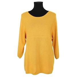Loro Piana Gelber Seidenpullover Gelb