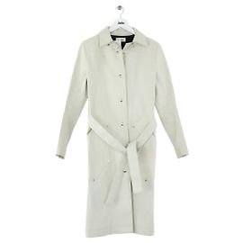 Courreges Trench coat de algodón gris Gris