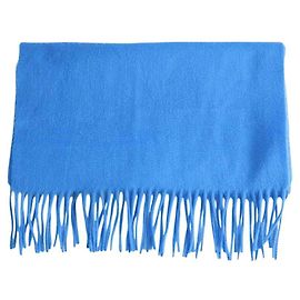 Eric Bompard Bufanda de cachemira azul Azul