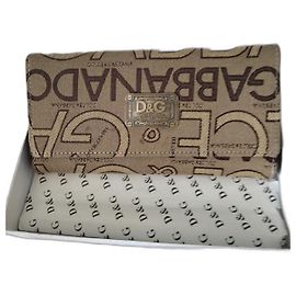 Dolce & Gabbana Monogram Denim Wallet Brown Monogram