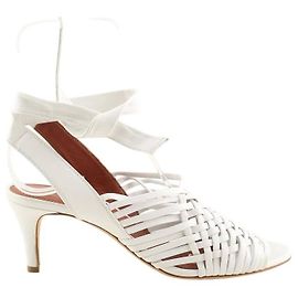 Loro Piana White leather heels White